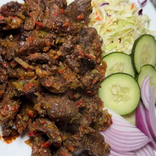 Peppered Beef (3 stick Kebab)