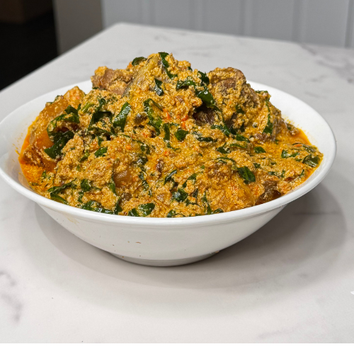 Egusi Soup (Take away size) with Beef